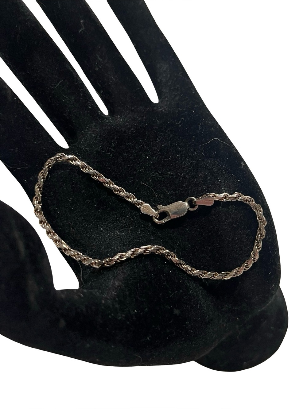 Italy 925 Sterling Silver Rope Chain Link Bracelet Mens Womens 7.25" 3.59g ISC